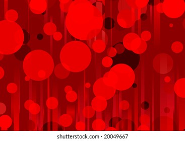 This is the vector illustration of a stylized red abstract background of Party disco glowing lights