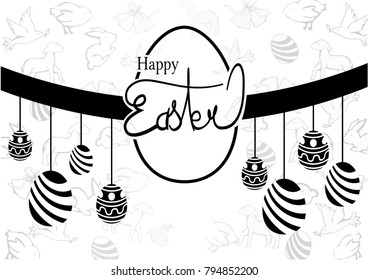This is a vector illustration that represents the Easter 