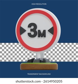 This is a vector illustration of a vehicle width limit sign, ideal for road safety materials or traffic management designs, suitable for scalable graphics.