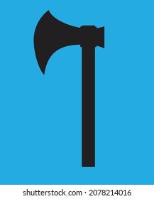 dies ist ein Vektorbild einer Axt, die häufig für Logos verwendet wird und perfekt passt