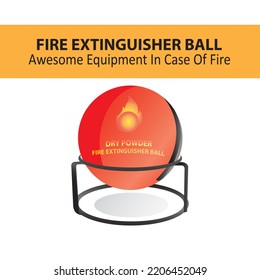 This vector image is the best illustration of a fire extinguisher during an emergency in the office. This design is made with a simple design
