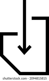 esta es una imagen vectorial del proceso de descarga, vector de descarga