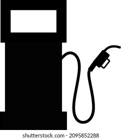 esta es una imagen vectorial de una gasolinera como señal de un lugar para reabastecer el vehículo