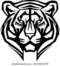 This is a vector image of a graffiti pattern featuring a black tiger graphic design.