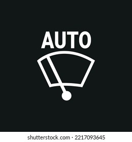 This is a vector image of an indicator symbol on a car dashboard. These images can be used as icons, clips, symbols, logos and so on. This symbol is made in white on a black background