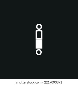 This is a vector image of an indicator symbol on a car dashboard. These images can be used as icons, clips, symbols, logos and so on. This symbol is made in white on a black background