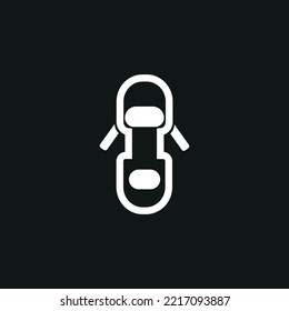 This is a vector image of an indicator symbol on a car dashboard. These images can be used as icons, clips, symbols, logos and so on. This symbol is made in white on a black background