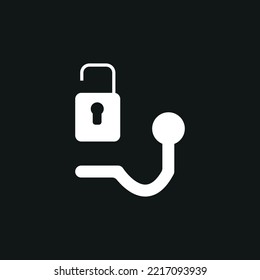 This is a vector image of an indicator symbol on a car dashboard. These images can be used as icons, clips, symbols, logos and so on. This symbol is made in white on a black background