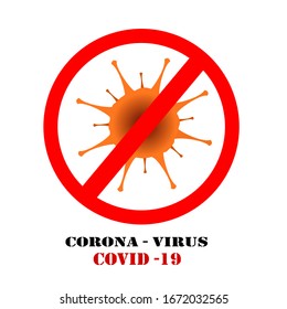 This is a vector image of the most dangerous CORONA virus. Beginning in China It can be infected by air entering the respiratory system. We now call this virus COVID-19.