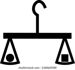 this is a vector image of the scale symbol for justice or trade