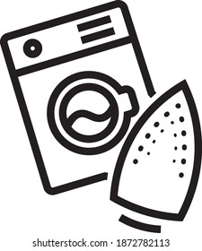 Esta imagen vectorial muestra un icono de servicios hoteleros en estilo glifo. Está aislado en un fondo blanco.