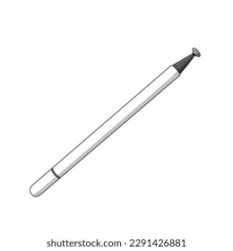 This is a vector image of a stylus pen for writing and drawing on cellphones and others