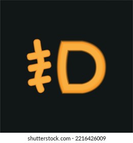 This is a vector image of a symbol on a car dashboard. These images can be used as icons, clips, symbols, logos and so on. this symbol is made with light effect.