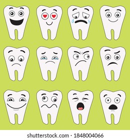 This vector image is a tooth icon expression