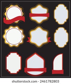 This is a vector Label set of frames border design vintage style. If you need you can download it from here.