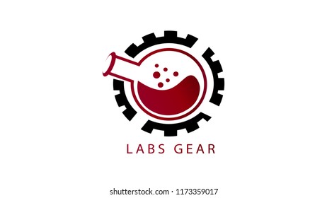 This is Vector Labs Gear logo Design