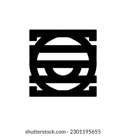 This is a vector logo with a Chinese theme or some kind of symbol that can be applied to images in fashion, this vector logo is full of characteristics and future.