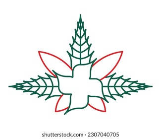 This vector logo design, cannabis for medical logo.Simple cannabis design for medicine is very easy to understand, suitable for the drug industry,clinics and cannabis oil.Great to apply on any device.