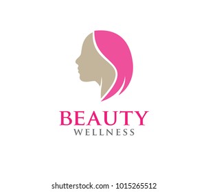 this vector logo design illustration is perfectly suitable for beauty women wellness, beauty salon, yoga class, cosmetic makeup and everything related