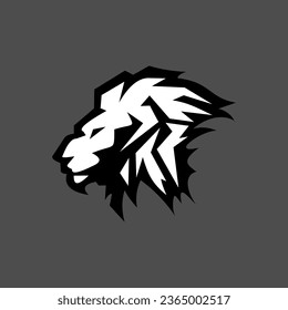This is a vector logo design illustration of a forest siraja lion's head that is great for groups or tattoos
