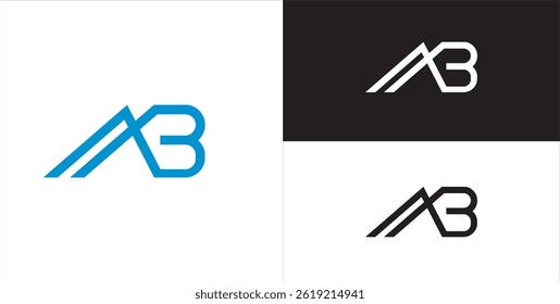 This is vector logo of initials of A and B alphabets