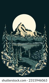 this is a vector of mountains, it can be used for background and other things