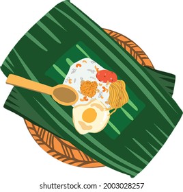 this is vector of nasi jinggo