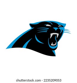 This is a vector of one of the biggest cats in the world, the Panthers, made in black on a white background.