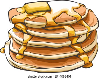 This vector pancake perfect for your decoration cafe, living room, bedroom etc. Pamflet, banner, poster for your produk