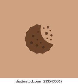 This is a vector of partially eaten cookies .
