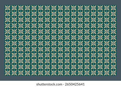 This vector pattern features gradient green tiles, creating a soothing and natural look, perfect for enhancing walls or floors with organic charm.

