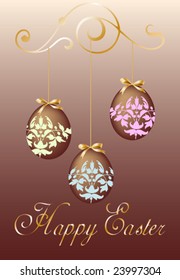 This vector picture represents a easter eggs