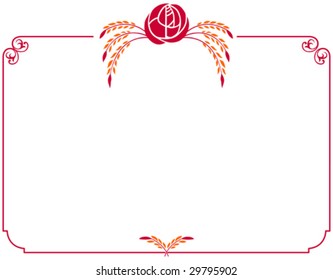 This vector picture represents a greeting card, good for mother day