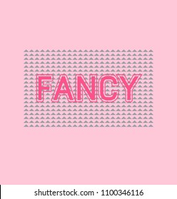 This vector print is for t-shirt. Graphic design  for screen-printing press in typography. There is a stylized word and slogan. Can be used for denim and knitwear clothes in fashion.