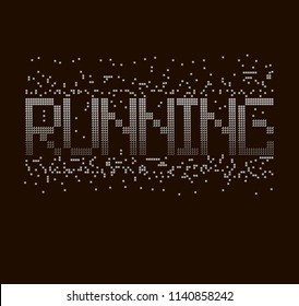 This vector print is for t-shirt. Graphic design  for screen-printing press in typography. There is a stylized word and slogan. Can be used for denim and knitwear clothes in fashion.