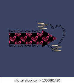 This vector print is for t-shirt. Graphic design  for screen-printing press in typography. There is a stylized word and slogan. Can be used for denim and knitwear clothes in fashion. 