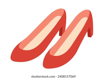 This is a vector red high heels illustration 