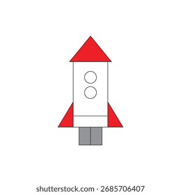This vector is rocket craft EPS.