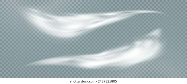 Este es un conjunto vectorial de polvo realista o rociadores de niebla, rastros de aerosol y salpicaduras de vapor que revientan. Viento festivo, manchas navideñas, aire frío. Humo de las ruedas de los coches, humo de las explosiones.