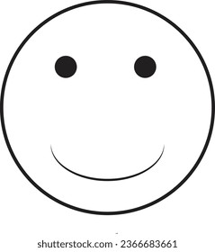 This is vector smile emoji and it is editable.