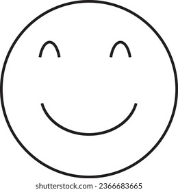 This is vector smile emoji and it is editable.