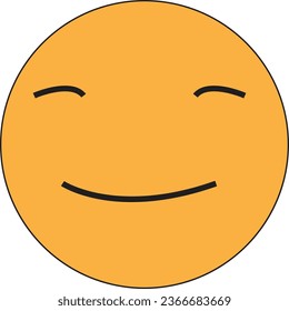 This is vector smile emoji and it is editable.