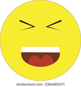 This is vector smile emoji and it is editable.