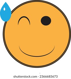 This is vector smile emoji and it is editable.