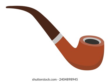 This is a vector smoking pipe artwork