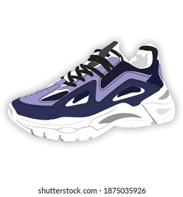 Dies ist ein Vektorsportschuh, der perfekt für die Marke Ihres Produkts geeignet ist