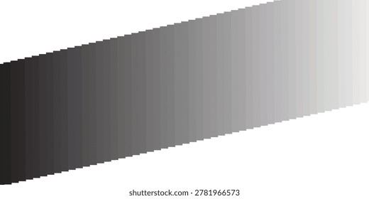 THIS VECTOR IS SUITABLE FOR WEBSITES PRESENTATIONS, ADVERTISING, SPORT DSN]. Minimalist black and white gradient geometric shape on white background for modern branding and abstract design.