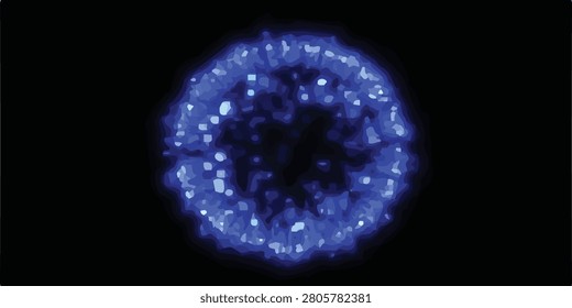 This vector is suitable for websites presentations, advertising, sport dsn. Glowing blue portal abstract energy ring illustration
