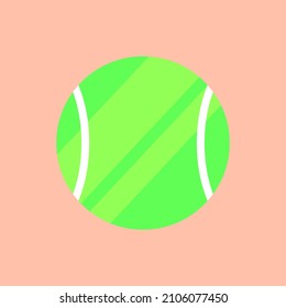 Este es un vector de una pelota de tenis.
