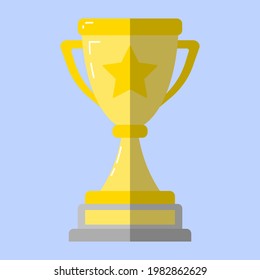This is a vector of trophy. It's a symbol for the winner.